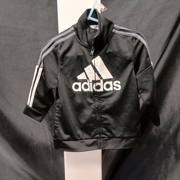 Adidas Black and White Zip-Up Jacket - Picture 1 of 12